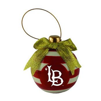 Ceramic Christmas Ball Ornament - Long Beach State 49ers