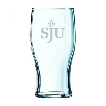 19.5 oz Irish Pint Glass - St. Joseph's Hawks