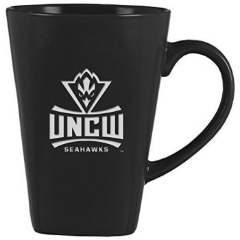 14 oz Square Ceramic Coffee Mug - UNC Wilmington Seahawks