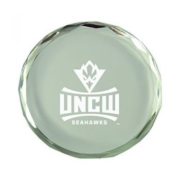 Crystal Paper Weight - UNC Wilmington Seahawks