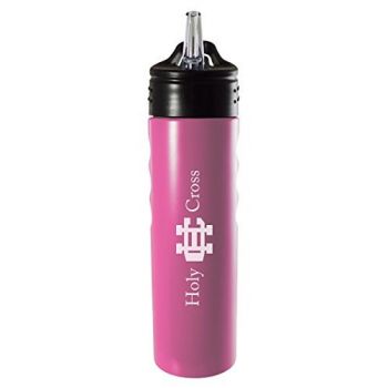 24 oz Stainless Steel Sports Water Bottle - Holy Cross Crusaders