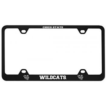 Stainless Steel License Plate Frame - CSU Chico Wildcats