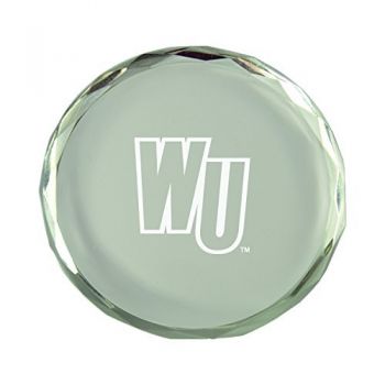 Crystal Paper Weight - Winthrop Eagles