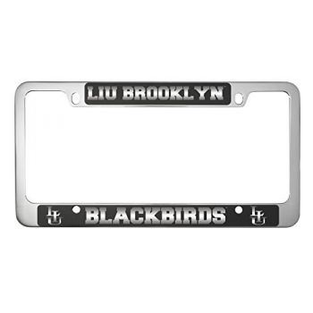 Stainless Steel License Plate Frame - LIU Blackbirds