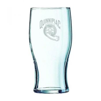 19.5 oz Irish Pint Glass - Quinnipiac bobcats