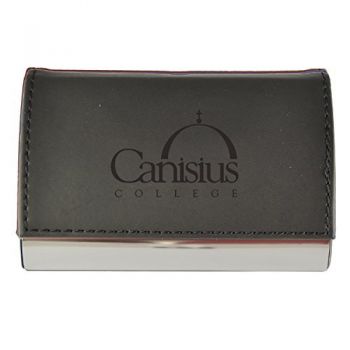 PU Leather Business Card Holder - Canisius Golden Griffins
