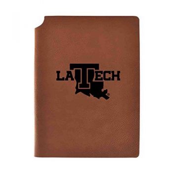 Leather Hardcover Notebook Journal - LA Tech Bulldogs