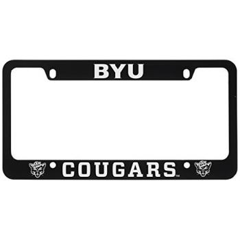 Stainless Steel License Plate Frame - BYU Cougars