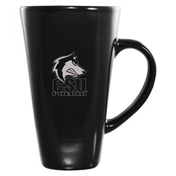 16 oz Square Ceramic Coffee Mug - CSU Pueblo Thunderwolves