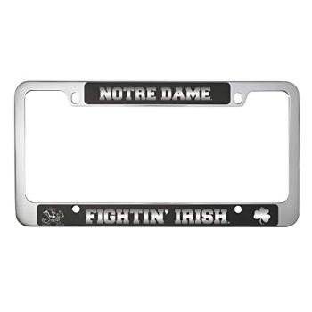 Stainless Steel License Plate Frame - Notre Dame Fighting Irish