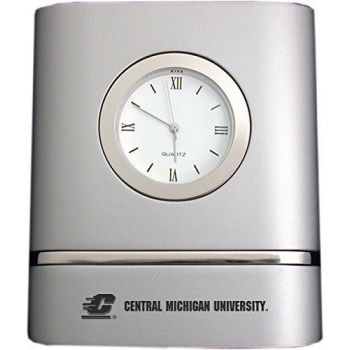 Modern Desk Clock - Central Michigan Chippewas