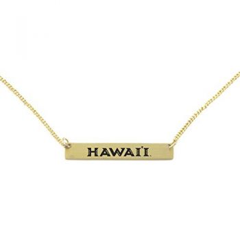 Brass Bar Bracelet - Hawaii Warriors
