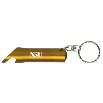 Keychain Bottle Opener & Flashlight - Norfolk State Spartans