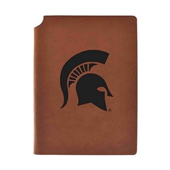 Leather Hardcover Notebook Journal - Michigan State Spartans