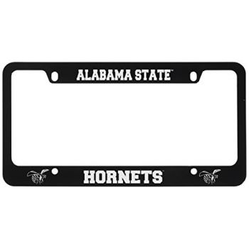 Stainless Steel License Plate Frame - Alabama State Hornets