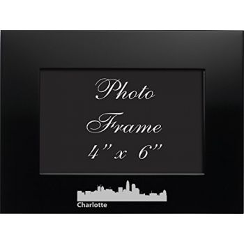 4 x 6  Metal Picture Frame - Charlotte City Skyline