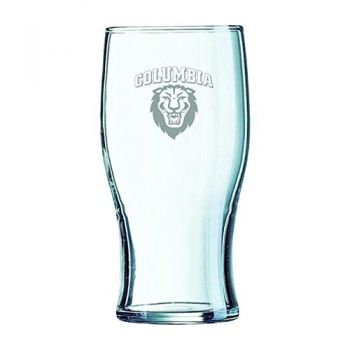 19.5 oz Irish Pint Glass - Columbia Lions