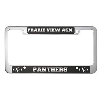Stainless Steel License Plate Frame - Prairie View A&M Panthers