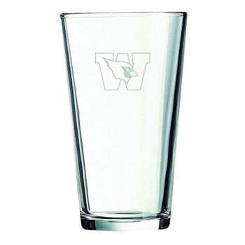 16 oz Pint Glass  - Wesleyan University 