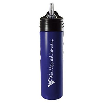 24 oz Stainless Steel Sports Water Bottle - West Virginia Mountaineers