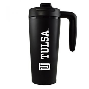 16 oz Insulated Tumbler with Handle - Tulsa Golden Hurricanes