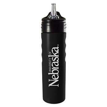 24 oz Stainless Steel Sports Water Bottle - Nebraska Cornhuskers