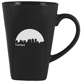 14 oz Square Ceramic Coffee Mug - Tampa City Skyline