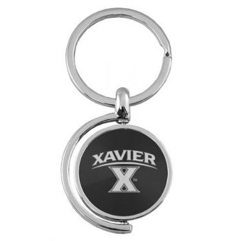 Spinner Round Keychain - Xavier Musketeers