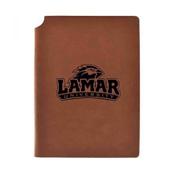 Leather Hardcover Notebook Journal - Lamar Big Red