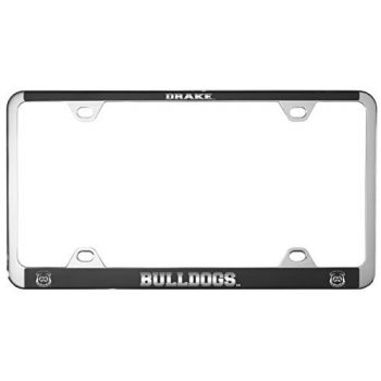 Stainless Steel License Plate Frame - Drake Bulldogs