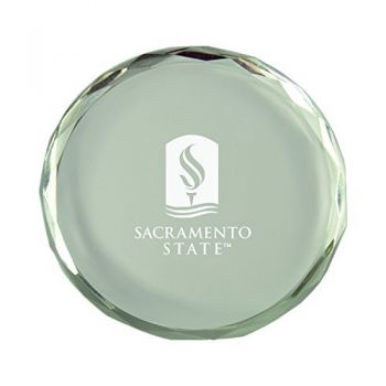 Crystal Paper Weight - Sacramento State Hornets