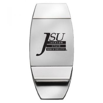 Stainless Steel Money Clip - Jackson State Tigers