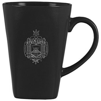 14 oz Square Ceramic Coffee Mug - Navy Midshipmen