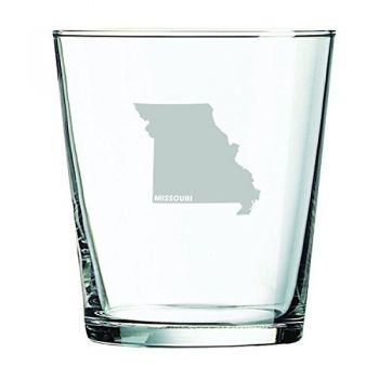 13 oz Cocktail Glass - Missouri State Outline - Missouri State Outline