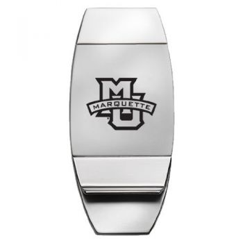 Stainless Steel Money Clip - Marquette Golden Eagles