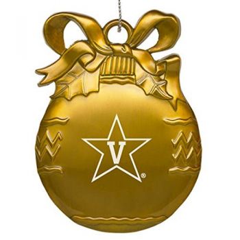 Pewter Christmas Bulb Ornament - Vanderbilt Commodores