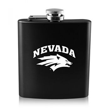 6 oz Stainless Steel Hip Flask - Nevada Wolf Pack