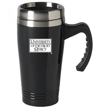 16 oz Stainless Steel Coffee Mug with handle - Detroit Mercy Titans