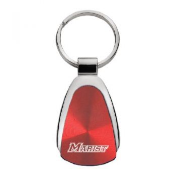 Teardrop Shaped Keychain Fob - Marist Red Foxes