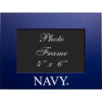 4 x 6  Metal Picture Frame - Navy Midshipmen