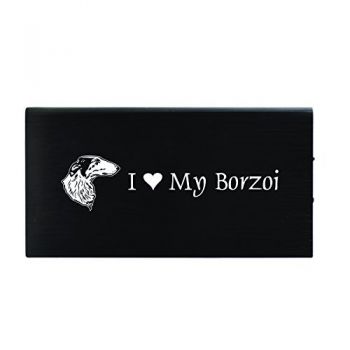 Quick Charge Portable Power Bank 8000 mAh  - I Love My Borzoi
