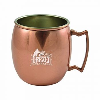 16 oz Stainless Steel Copper Toned Mug - Drexel Dragons