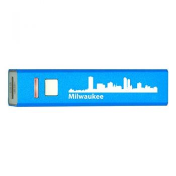 Quick Charge Portable Power Bank 2600 mAh - Milwaukee City Skyline