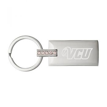 Jeweled Keychain Fob - VCU Rams