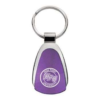 Teardrop Shaped Keychain Fob - High Point Panthers