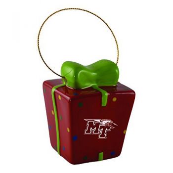Ceramic Gift Box Shaped Holiday - MTSU Raiders