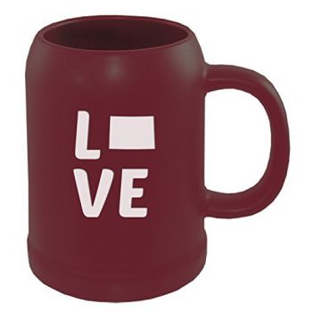 22 oz Ceramic Stein Coffee Mug - Colorado Love - Colorado Love