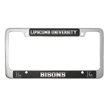 Stainless Steel License Plate Frame - Lipscomb Bison