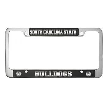 Stainless Steel License Plate Frame - South Carolina State Bulldogs
