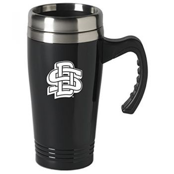 16 oz Stainless Steel Coffee Mug with handle - South Dakota State Jackrabbits